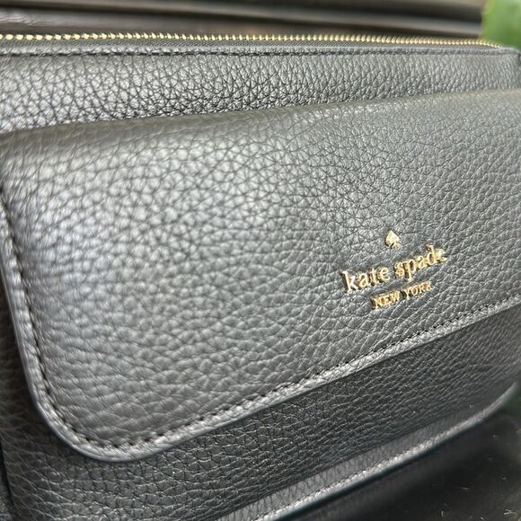 Kate Spade New York Leila genuine, leather Crossbody shoulder clutch handbag - Picture 6 of 12